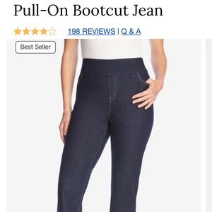 Pull-on Bootcut Jeans